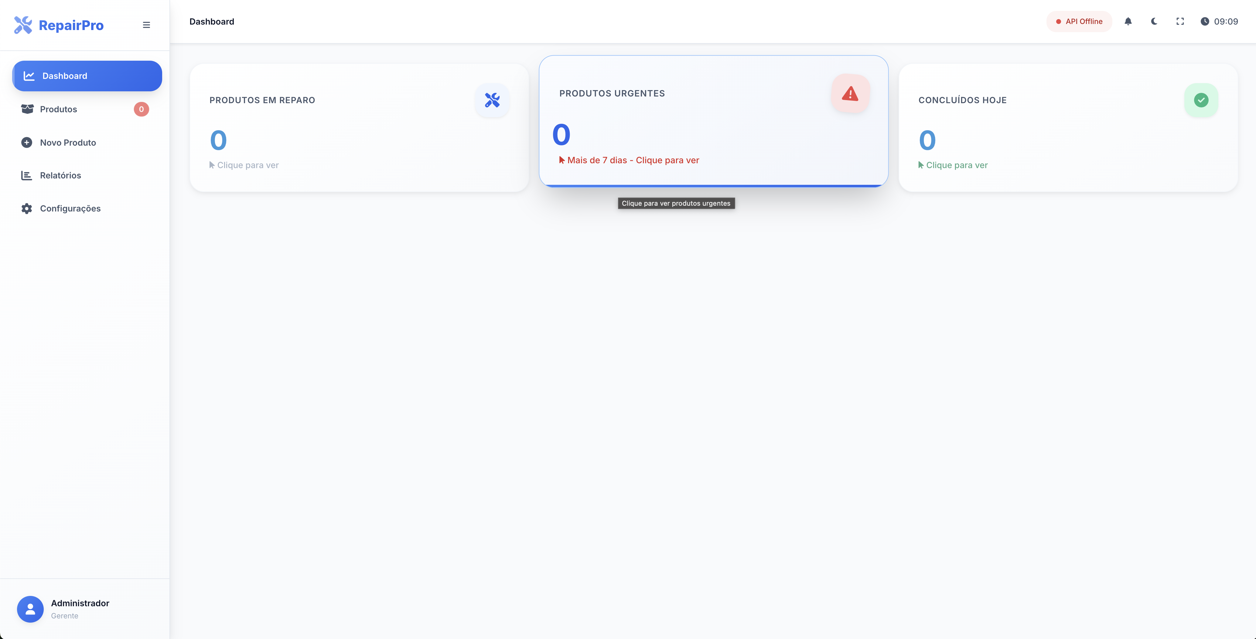 Controle de Produtos